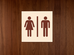 Табличка «Туалет»