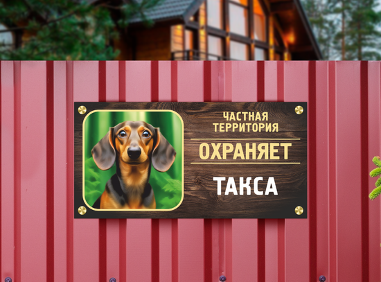 Охраняет дом Такса